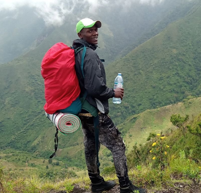 Joshua South, founder of Kiira Rafting, in the Ugandan hills